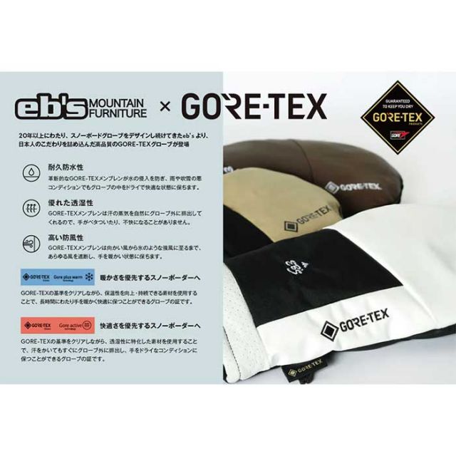 エビス スノーボード グローブ eb's GAME CHANGER ゲームチェンジャー GORE-TEX ゴアテックス 防水透湿 スノボ スキー globe [221025]