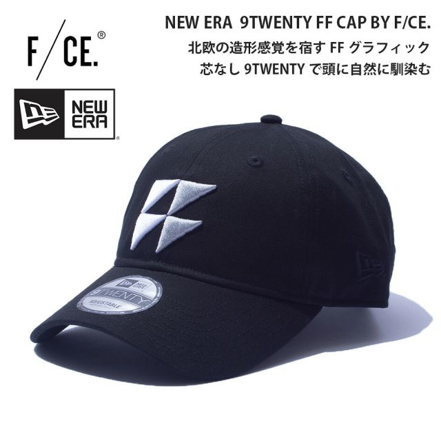 ニューエラ キャップ エフシーイー コラボ 9TWENTY FSP38262U0001 NEW ERA F/CE. 幾何学刺繍 綿100% フリーサイズ サイズ調節 メンズ レディース ユニセックス 帽子 アウトドア キャンプ プレゼント ギフト