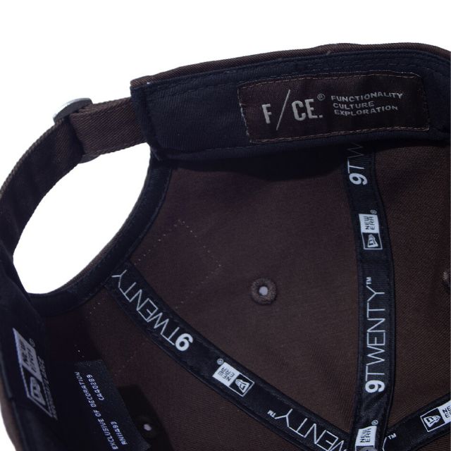 ニューエラ キャップ エフシーイー コラボ 9TWENTY FSP38262U0001 NEW ERA F/CE. 幾何学刺繍 綿100% フリーサイズ サイズ調節 メンズ レディース ユニセックス 帽子 アウトドア キャンプ プレゼント ギフト