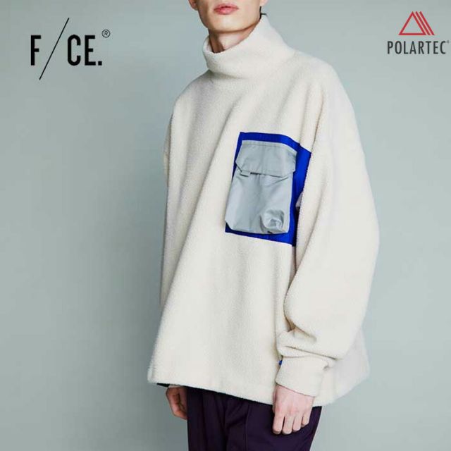 エフシーイー フリース モックネック F/CE. POLARTEC MOCK NECK (IVORY) アウター ポーラテック メンズ [221004]