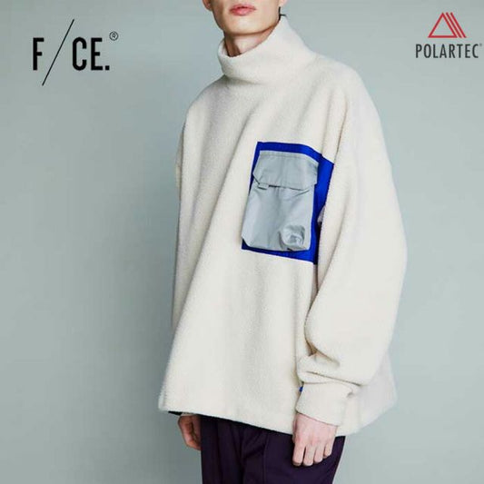 エフシーイー フリース モックネック F/CE. POLARTEC MOCK NECK (IVORY) アウター ポーラテック メンズ [221004]