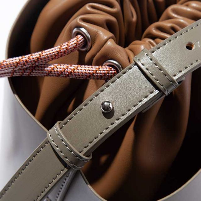 F/CE. TECH LEATHER BUCKET MINI SHOULDER
