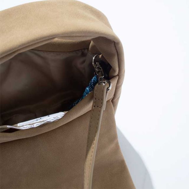 F/CE. TECH LEATHER SUEDE MINI POUCH