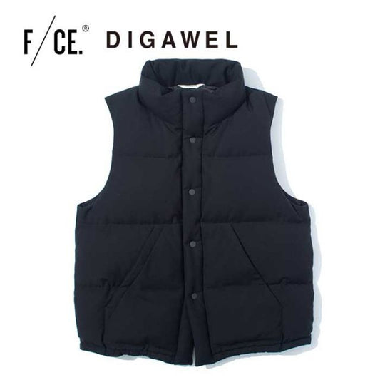 エフシーイー ダウンベスト F/CE パファー ベスト STLTH PUFFER VEST FCE×DIGAWEL ディガウェル メンズ レディース ユニセックス ブラック S / M 秋冬 (241030)