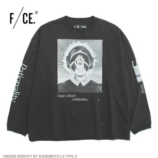 エフシーイー FCE HIDDEN IDENTITY BY M.ENOMOTO LS エフシーイー ヒドゥン アイデンティティ バイ M.エノモト ロングスリーブ タイプA リサイクルコットン プリントTシャツ ユニセックス メール便 榎本マリコ氏 コラボ (20250818)
