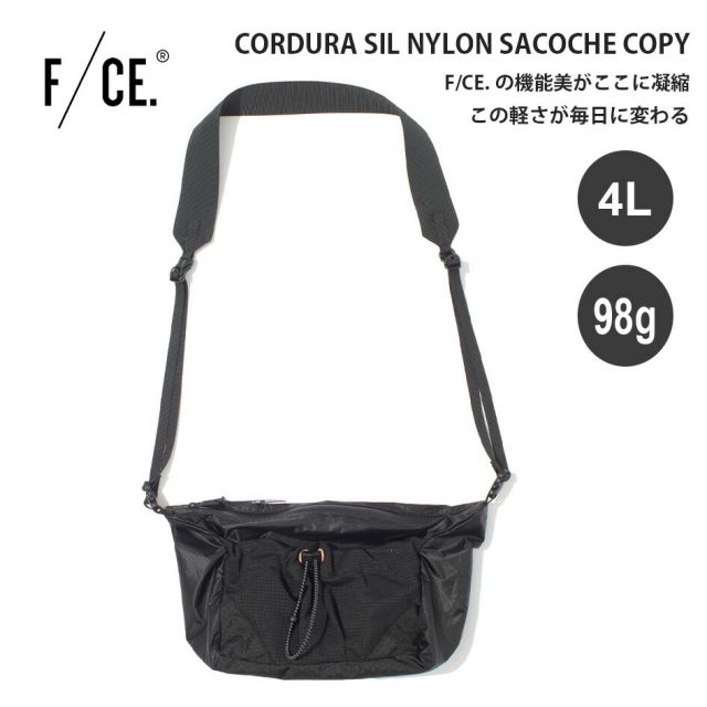 F/CE. エフシーイー コーデュラシルナイロンサコッシュ FCR34251B0001 ショルダーバッグ サコッシュ 軽量 撥水 耐水 4L 旅行 アウトドア デイリー CORDURA SIL NYLON SACOCHE (260408)
