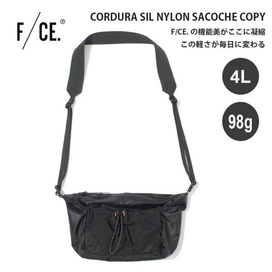 F/CE. エフシーイー コーデュラシルナイロンサコッシュ FCR34251B0001 ショルダーバッグ サコッシュ 軽量 撥水 耐水 4L 旅行 アウトドア デイリー CORDURA SIL NYLON SACOCHE (260408)