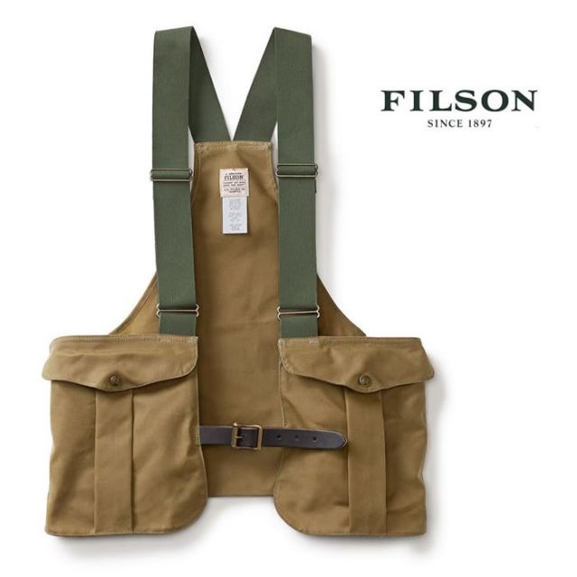 フィルソン ティンクロス ゲームバッグ Filson (#04449) Tin Cloth Game Bag BEIGE ギアベスト フィッシング ハンティング (240125)