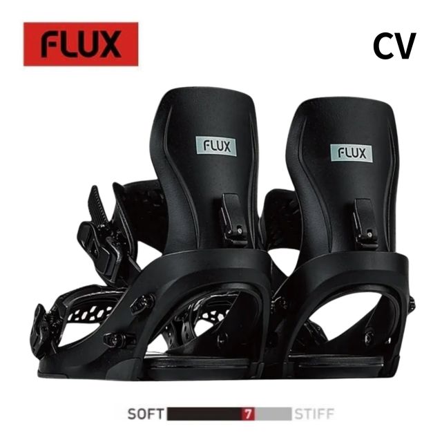 フラックス ビンディング FLUX CV F26CV BLK M スノーボード バインディング メンズ オールラウンド 高反発 レスポンス カービング フリーラン パーク 高速ターン ドラグ防止 中上級者