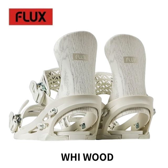 フラックス ビンディング FLUX SR F26SR GORGE WHITE WOOD スノーボード バインディング パウダー バックカントリー サーフライド カービング 軽量 カーボン 25-26 メンズ レディース