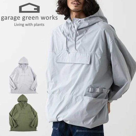 ガレージグリーンワークス アノラック garage green works [ 231202 ] TYPEWRITER SMOCK BLOUSON スモックブルゾン アウター ユニセックス [230228]