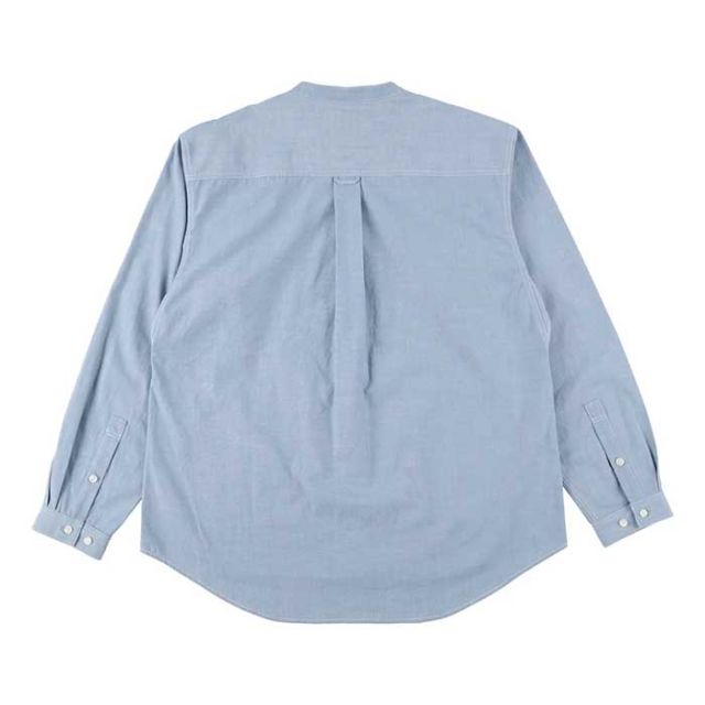 ガレージグリーンワークス スモックシャツ ノーカラーシャツ garage green works [ 231215 ] FLOWER POCKET DUNGAREE SHIRT ワークシャツ 長袖