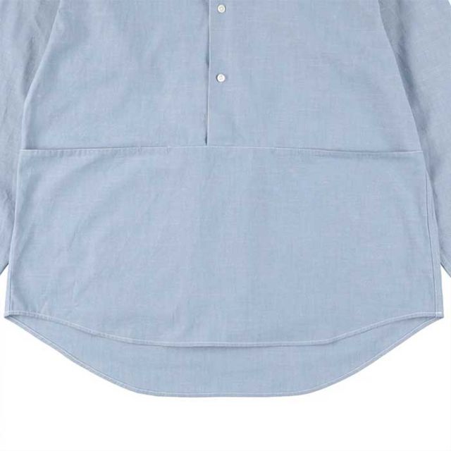 ガレージグリーンワークス スモックシャツ ノーカラーシャツ garage green works [ 231215 ] FLOWER POCKET DUNGAREE SHIRT ワークシャツ 長袖