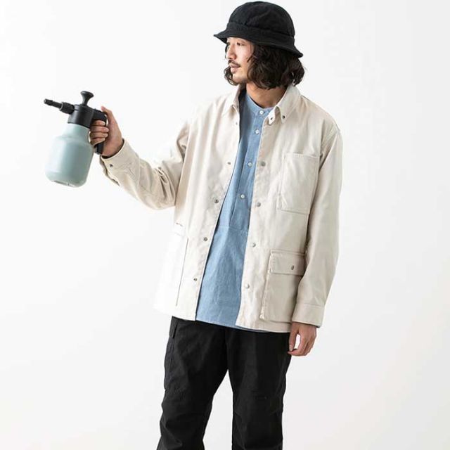 ガレージグリーンワークス カバーオール garage green works [ 231003 ] TEC DRILL GARDENER COVERALL ワークジャケット アウター ユニセックス (240225)