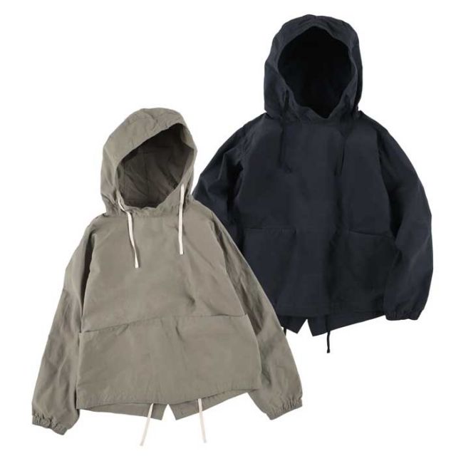 GAREGE GREEN WORKS NC WAX FOLWER P HOODED SMOCK