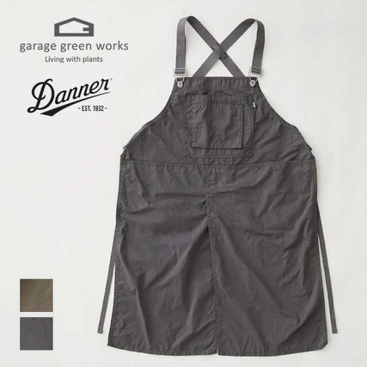 ガレージグリーンワークス エプロン ダナー メンズ レディース ユニセックス garage green works 241005 DANNER×GGW NC BUFU LONG APRON グレー (240423)