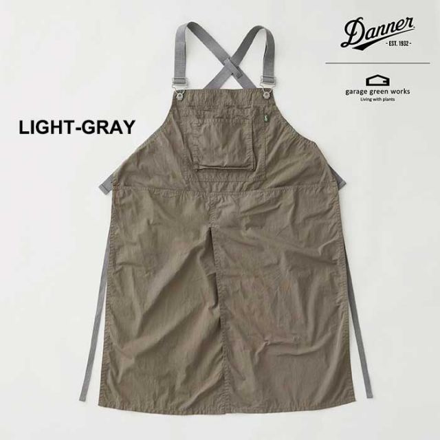 ガレージグリーンワークス エプロン ダナー メンズ レディース ユニセックス garage green works 241005 DANNER×GGW NC BUFU LONG APRON グレー (240423)