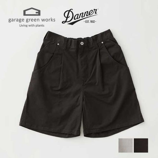 ガレージグリーンワークス ショートパンツ ダナー garage green works 241003 DANNER×GGW FIELD 6PK CHINO SHORTS チャコール グレー M / L ハーフパンツ ハーパン メール便 (240423)