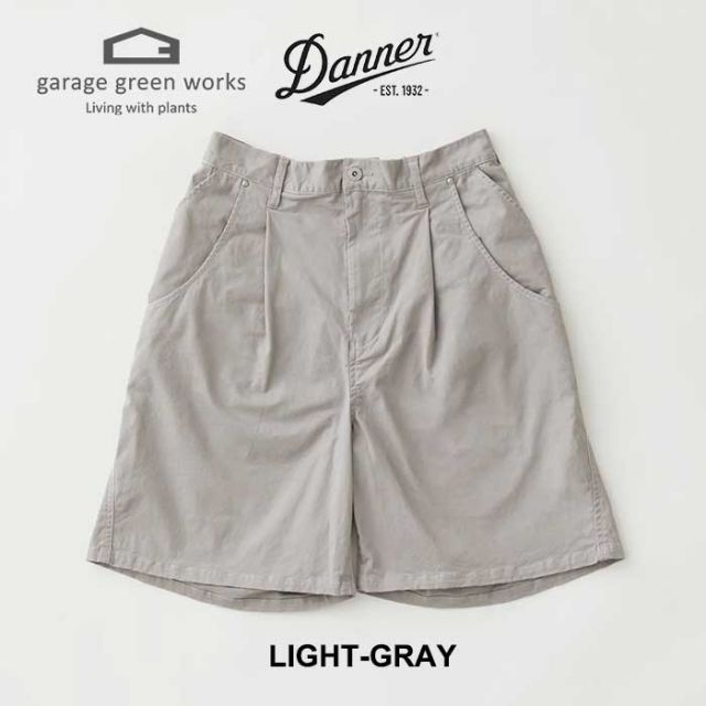 ガレージグリーンワークス ショートパンツ ダナー garage green works 241003 DANNER×GGW FIELD 6PK CHINO SHORTS チャコール グレー M / L ハーフパンツ ハーパン メール便 (240423)