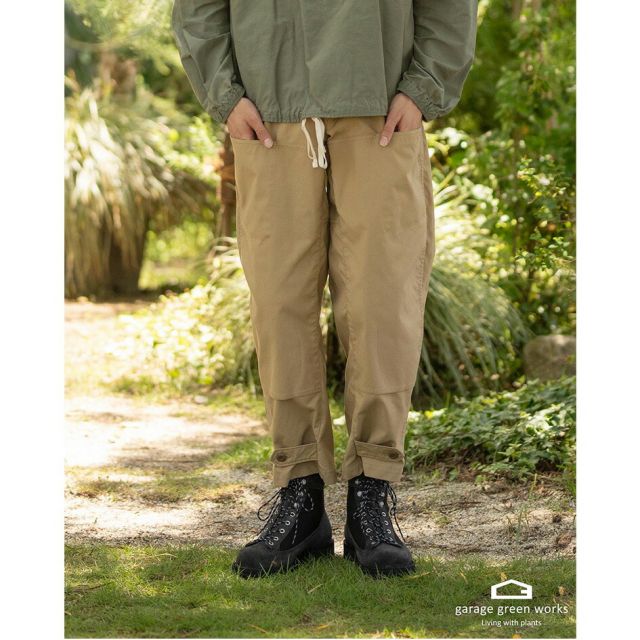 garage green works Wニー6PKパンツ GRG232010 ダブルニーパンツ ワークパンツ ロングパンツ ガレージグリーンワークス ユニセックス メンズ レディース アウトドア キャンプ 吸水速乾 garage green works W-KNEE 6PK PANTS (260408)