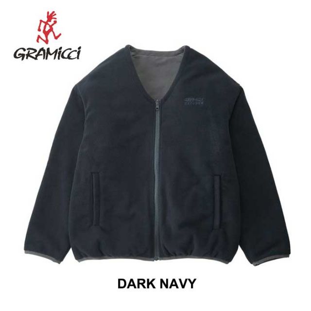 グラミチ アウター GRAMICCI (G3FU-J031) REVERSIBLE FLEECE CARDIGAN リバーシブルフリースカーディガン ユニセックス [231005]