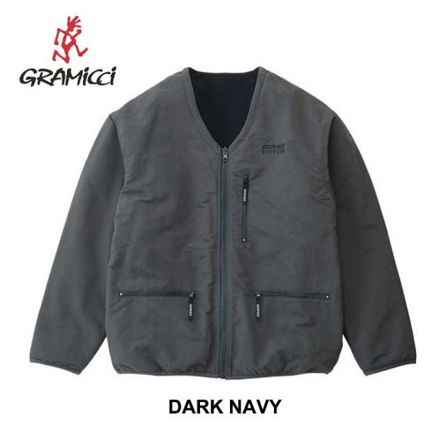 グラミチ アウター GRAMICCI (G3FU-J031) REVERSIBLE FLEECE CARDIGAN リバーシブルフリースカーディガン ユニセックス [231005]