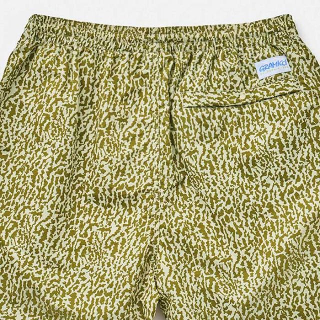 グラミチ スイムショーツ ショートパンツ メンズ レディース ユニセックス GRAMICCI G3SU-P038 DRIFT SWIM SHORT ドリフトスイムショーツ 撥水 塩素対応 プール 水着 ラッシュガード 海 ブルー 総柄 春夏 S / M / L (240421)