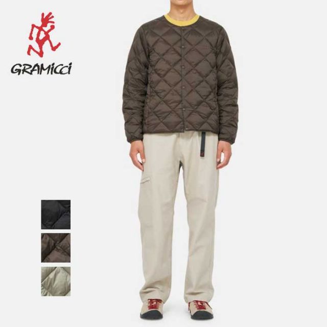 グラミチ ジャケット gramicci INNER DOWN JACKET【Gramicci×TAION インナーダウンジャケット 体温 タイオン インナー ダウン 薄手 (240930)