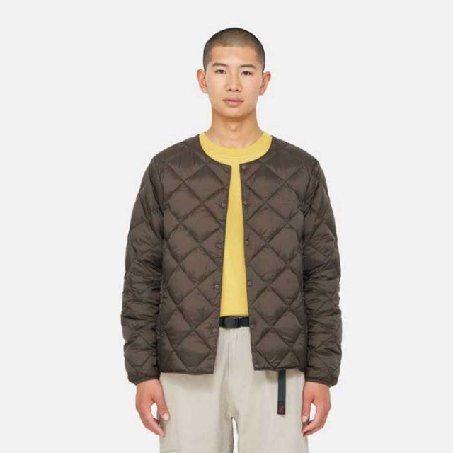 グラミチ ジャケット gramicci INNER DOWN JACKET【Gramicci×TAION インナーダウンジャケット 体温 タイオン インナー ダウン 薄手 (240930)