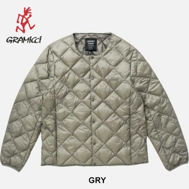 グラミチ ジャケット gramicci INNER DOWN JACKET【Gramicci×TAION インナーダウンジャケット 体温 タイオン インナー ダウン 薄手 (240930)