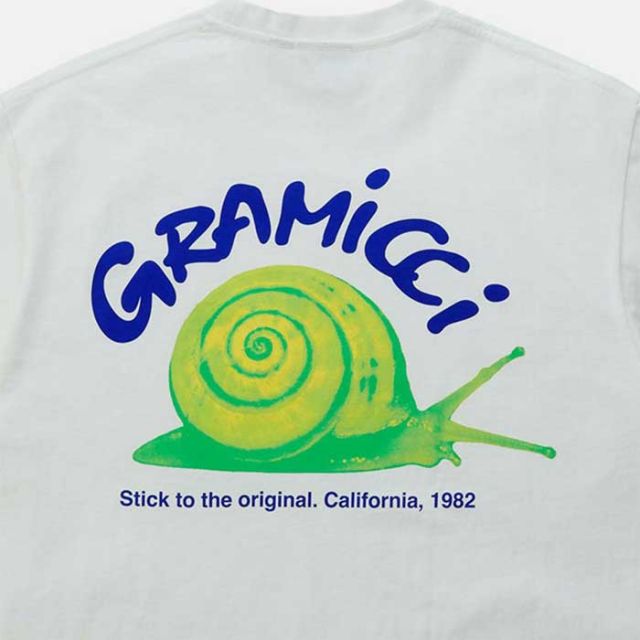 グラミチ Tシャツ 半袖 gramicci G5SU-T162 SNAIL TEE スネイルTシャツ メンズ レディース エココットン メール便 (250328)