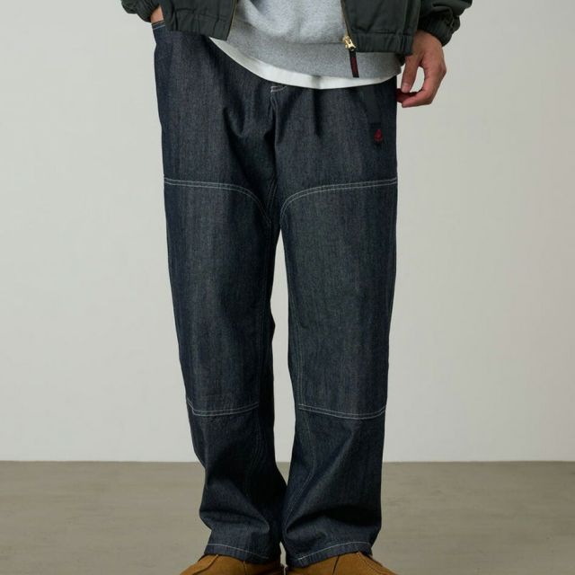 グラミチ GRAMICCI ジャパニーズシャンブレーダブルニー G6SM-P015 JAPANESE CHAMBRAY DOUBLE KNEE クライミングパンツ メンズ ワイドパンツ シャンブレーパンツ ダブルニー 日本製生地 コットン100％ (260408)