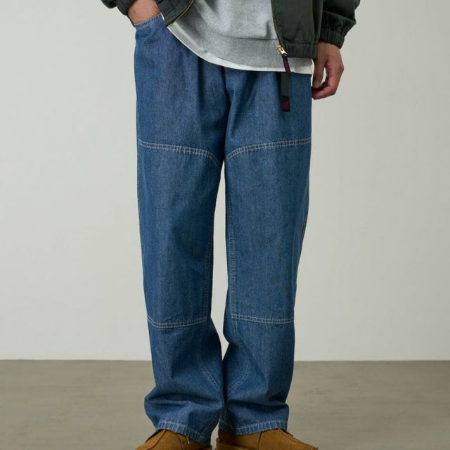 グラミチ GRAMICCI ジャパニーズシャンブレーダブルニー G6SM-P015 JAPANESE CHAMBRAY DOUBLE KNEE クライミングパンツ メンズ ワイドパンツ シャンブレーパンツ ダブルニー 日本製生地 コットン100％ (260408)