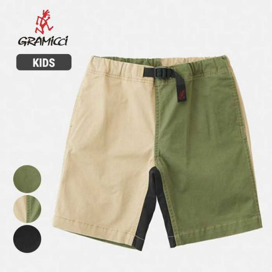 グラミチ キッズ ショートパンツ G511-BJ-J KIDS G-SHORT Gショーツ ハーフパンツ 140cm 150cm ブラック カーキ オリーブ クレイジー 春夏 短パン  パンツ ボトムス カジュアル 男の子 女の子 メール便 (240331)
