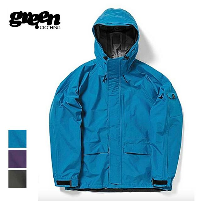 グリーンクロージング GREENCLOTHING ウエア スノーボード 2024004 Peace Jacket メンズ レディース M / L / XL スノー ジャケット スキー ブラック ブルー パープル