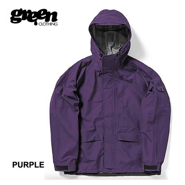 グリーンクロージング GREENCLOTHING ウエア スノーボード 2024004 Peace Jacket メンズ レディース M / L / XL スノー ジャケット スキー ブラック ブルー パープル