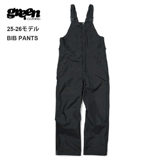 GREEN CLOTHING 25-26 BIB PANTS