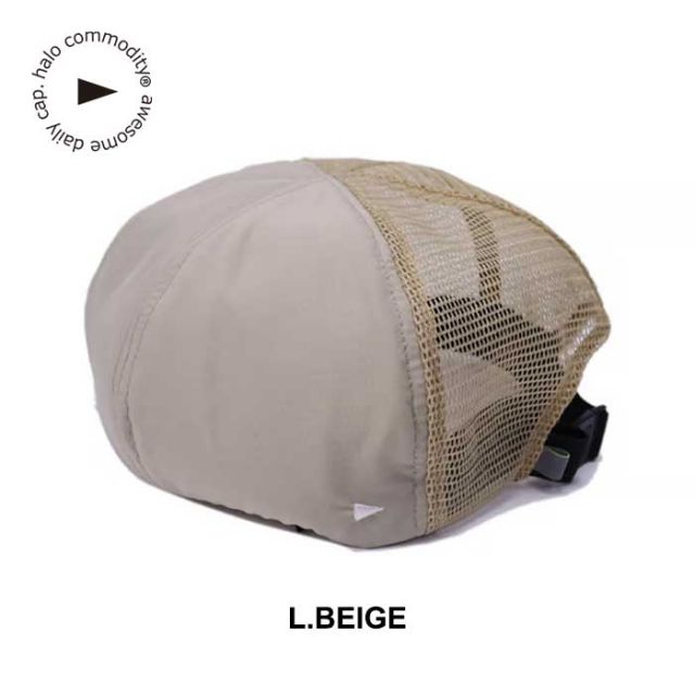 ハロコモディティ ベレー帽 halo commodity h241-513 Ridge Tail Beret リッジテイルベレー ワークキャップ 撥水 帽子 パッカブル メッシュ メンズ レディース ユニセックス メール便 (240221)
