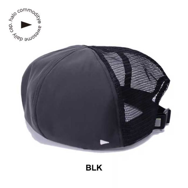 ハロコモディティ ベレー帽 halo commodity h241-513 Ridge Tail Beret リッジテイルベレー ワークキャップ 撥水 帽子 パッカブル メッシュ メンズ レディース ユニセックス メール便 (240221)