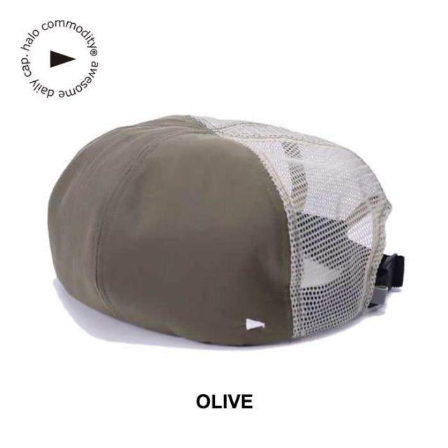 ハロコモディティ ベレー帽 halo commodity h241-513 Ridge Tail Beret リッジテイルベレー ワークキャップ 撥水 帽子 パッカブル メッシュ メンズ レディース ユニセックス メール便 (240221)