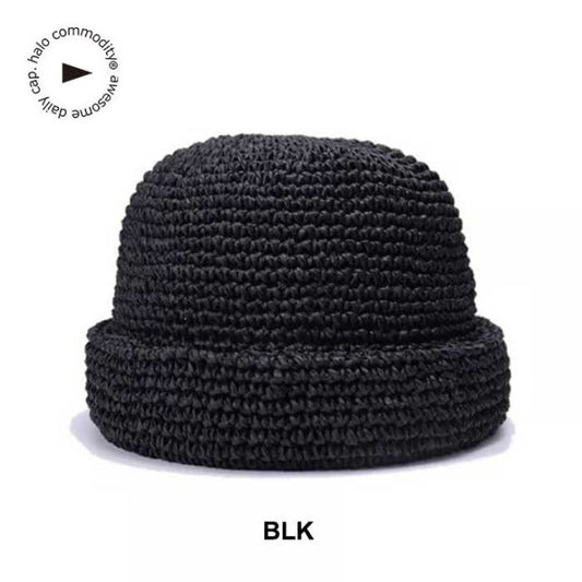 ハロコモディティ ペーパーロールキャップ halo commodity h241-221 Dale Dome Cap デールドームキャップ メンズ レディース ユニセックス ブラック ナチュラル ブラウン フィッシャーマンキャップ (240326)