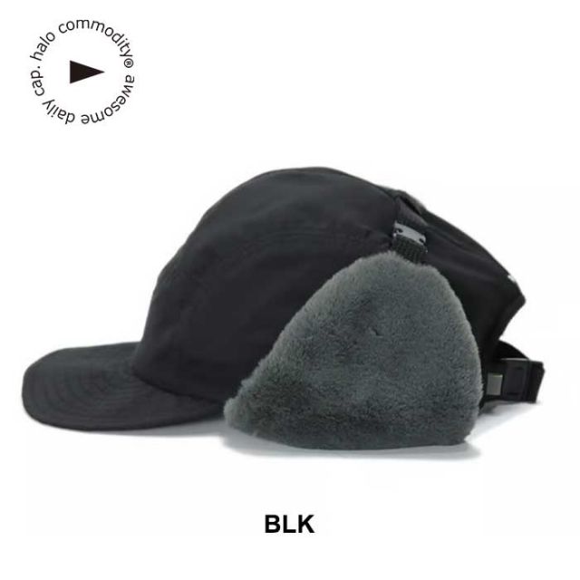 ハロコモディティ キャップ フライトキャップ 帽子 halo commodity h243-230 Hares Fur Cap メンズ レディース ユニセックス ファー フリース 秋冬 ブラック カーキ ネイビー (240926)