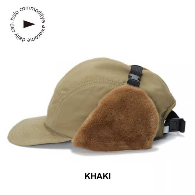 ハロコモディティ キャップ フライトキャップ 帽子 halo commodity h243-230 Hares Fur Cap メンズ レディース ユニセックス ファー フリース 秋冬 ブラック カーキ ネイビー (240926)