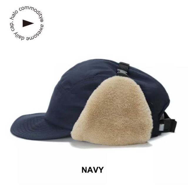 ハロコモディティ キャップ フライトキャップ 帽子 halo commodity h243-230 Hares Fur Cap メンズ レディース ユニセックス ファー フリース 秋冬 ブラック カーキ ネイビー (240926)