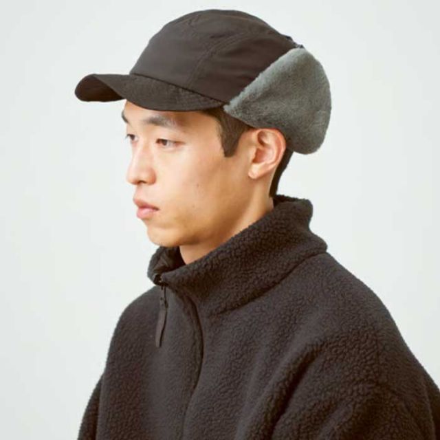 ハロコモディティ キャップ フライトキャップ 帽子 halo commodity h243-230 Hares Fur Cap メンズ レディース ユニセックス ファー フリース 秋冬 ブラック カーキ ネイビー (240926)