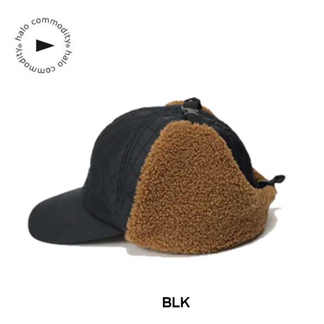 ハロコモディティ フラッタートイキャップ メンズ レディース ユニセックス HALO COMMODITY h253-283 FLUTTER TOY CAP フライトキャップ 耳当て付き 帽子 防寒 キルティング アウトドア 冬 軽量 タウンユース メール便 (250912)