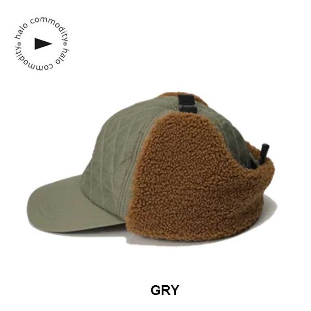 ハロコモディティ フラッタートイキャップ メンズ レディース ユニセックス HALO COMMODITY h253-283 FLUTTER TOY CAP フライトキャップ 耳当て付き 帽子 防寒 キルティング アウトドア 冬 軽量 タウンユース メール便 (250912)
