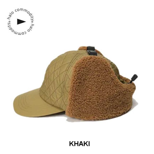 ハロコモディティ フラッタートイキャップ メンズ レディース ユニセックス HALO COMMODITY h253-283 FLUTTER TOY CAP フライトキャップ 耳当て付き 帽子 防寒 キルティング アウトドア 冬 軽量 タウンユース メール便 (250912)