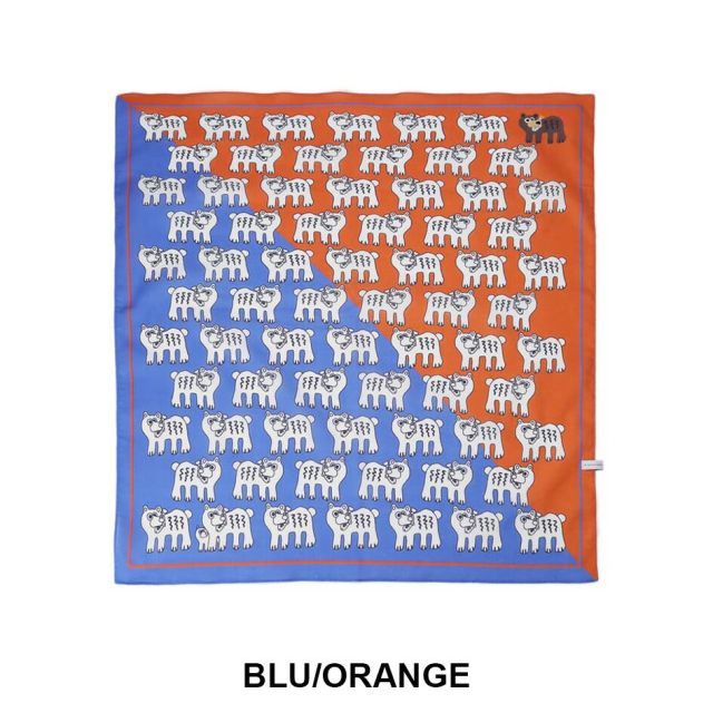 ハロコモディティ バンダナ コットン バイカラー 大判 60cm ヘアバンド h261-901 halo commodity Bandanna Navy Sage Blue Orange Pink Lavender H261-901 BANDANNA  (260420)