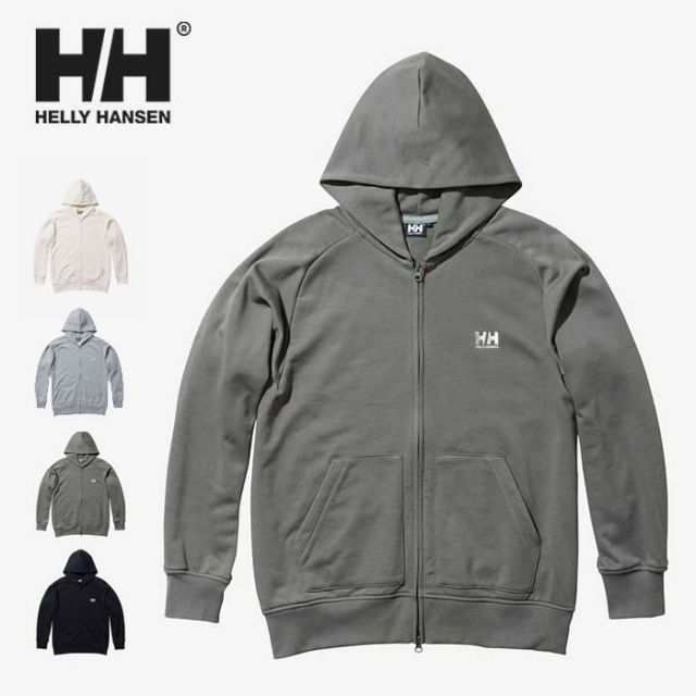 ヘリーハンセン パーカー Helly hansen HE32321 HH LOGO FZ SWEAT HD HHロゴフルジップスウェットフーディー ユニセックス 裏毛チャック 長袖 裏毛 海洋リサイクルポリエステル 環境配慮 薄手 軽量 パーカーフルジップ  (240204)